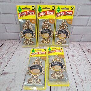 Lot Of 5, Little Trees Car Air Freshener Coffee Shop 3-pack